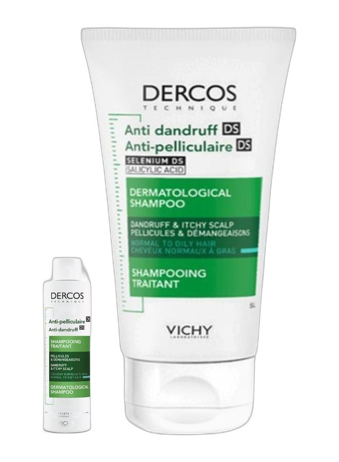 VICHY Dercos Anti Dandruff Shampoo Oily 200ml  + 50 Ml Travel Size - Image 1